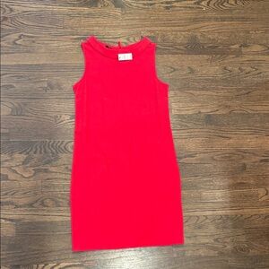 Talbots Petite Sleeveless Shift Dress Red Size PM NWT